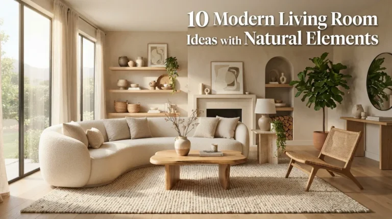 Modern Living Room Ideas with Natural Elements