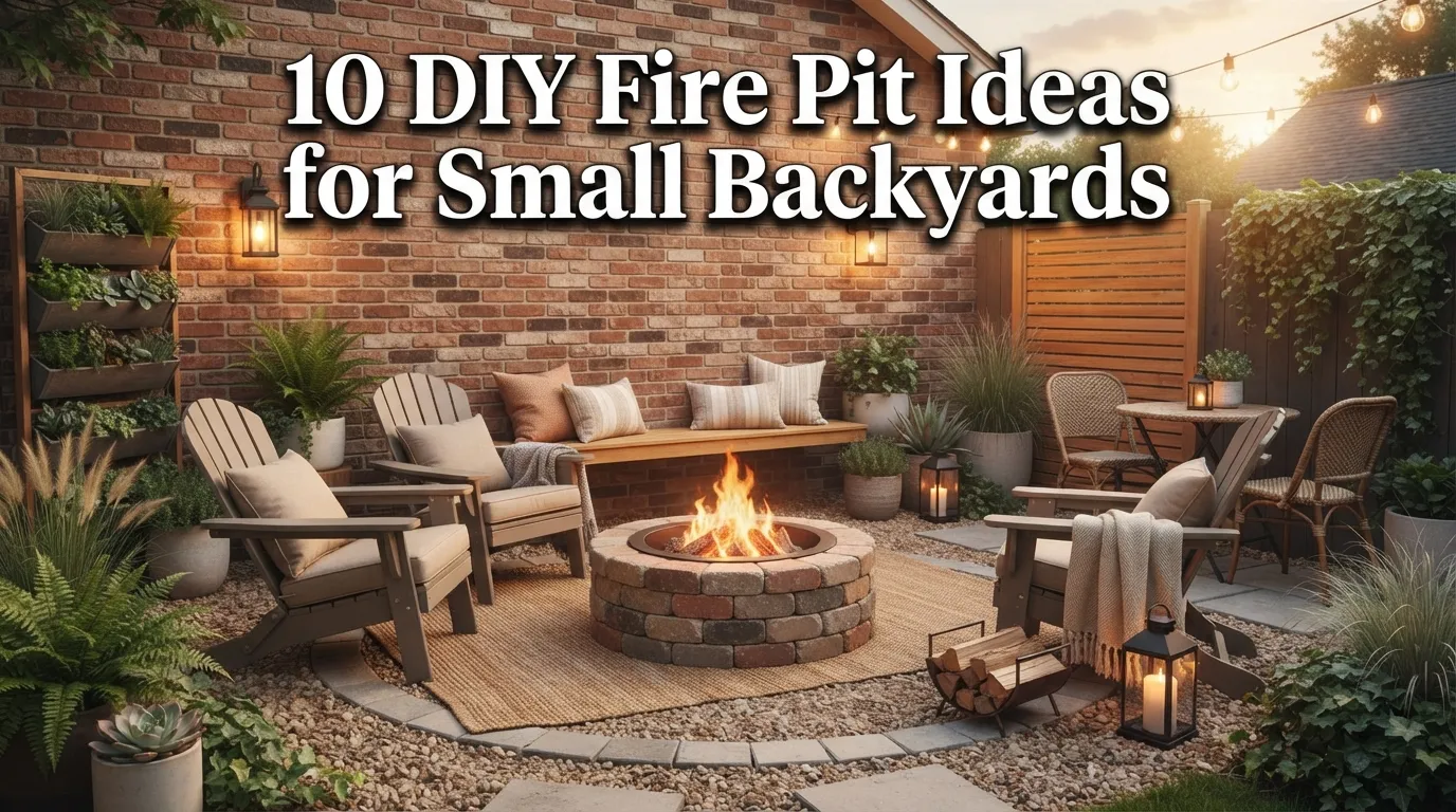 10 DIY Fire Pit Ideas for Small Backyards