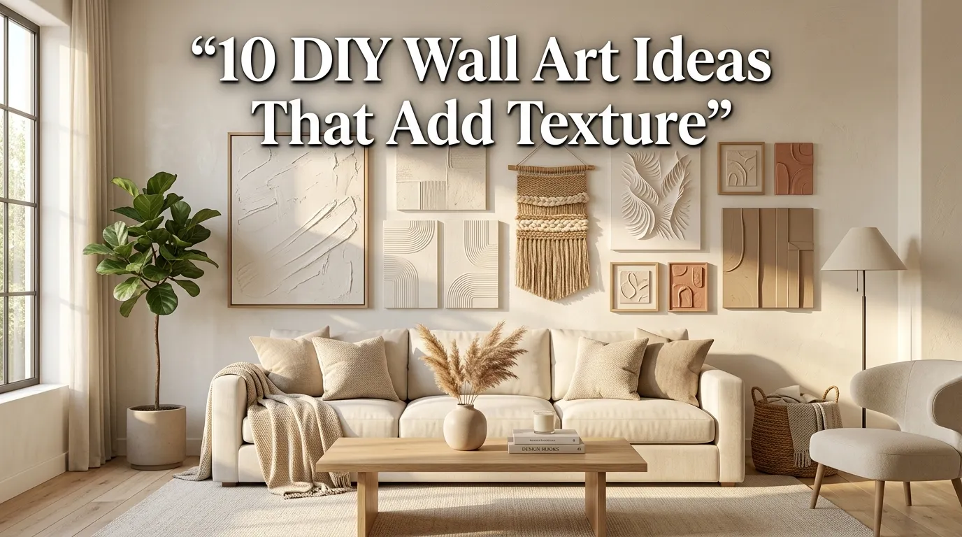 10 DIY Wall Art Ideas That Add Texture