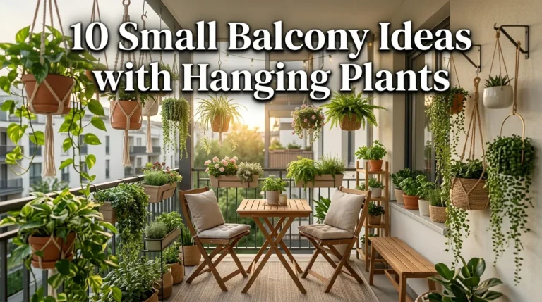 10 Small Balcony Ideas with Hanging Plants
