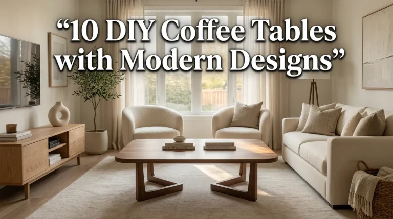 10 DIY Coffee Tables with Modern Designs
