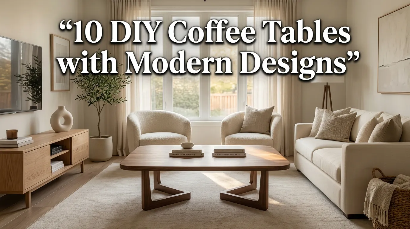 10 DIY Coffee Tables with Modern Designs