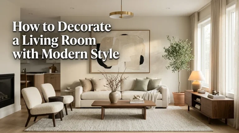 How to Decorate a Living Room with Modern Style