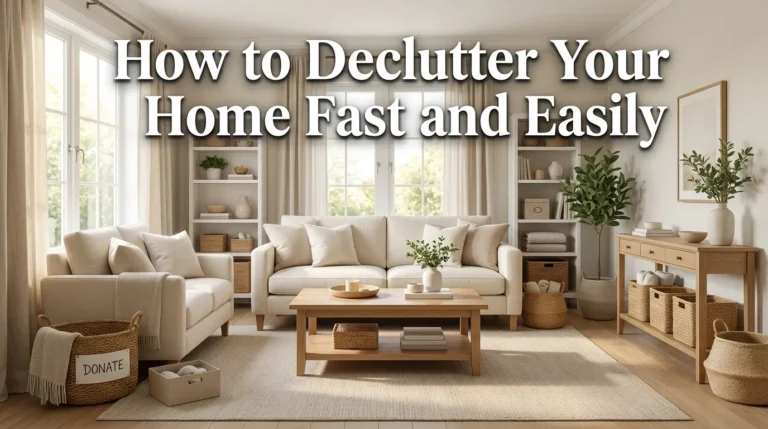 How to Declutter Your Home Fast and Easily