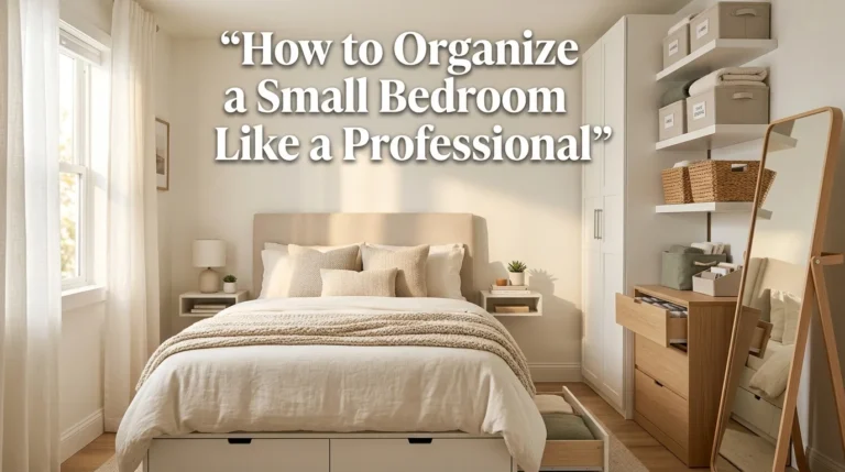 How to Organize a Small Bedroom Like a Professional