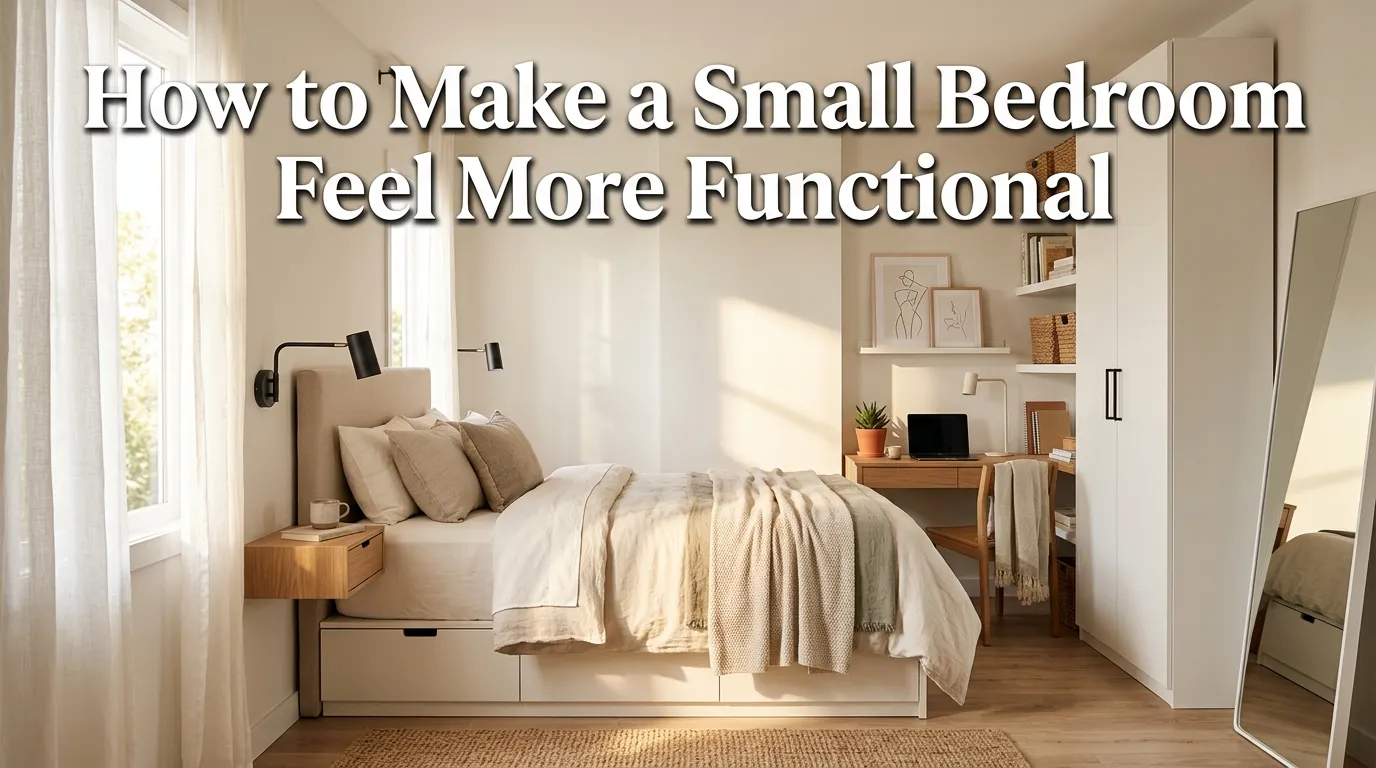 How to Make a Small Bedroom Feel More Functional